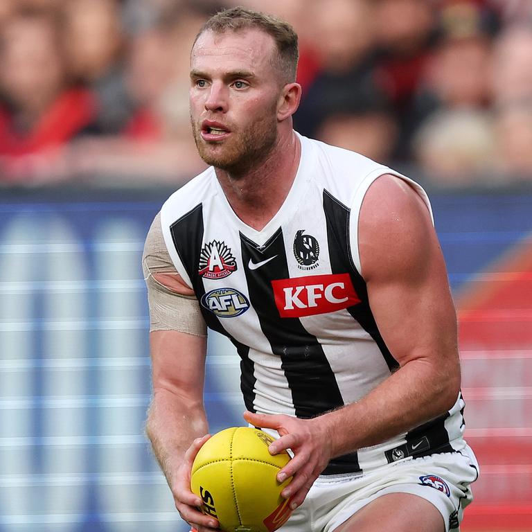 Injury and illness kept Collingwood premiership star Tom Mitchell to just six games in 2024. Picture: Mark Stewart