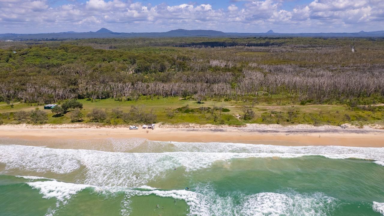 The block of land for sale at Noosa North Shore. Picture: Contributed