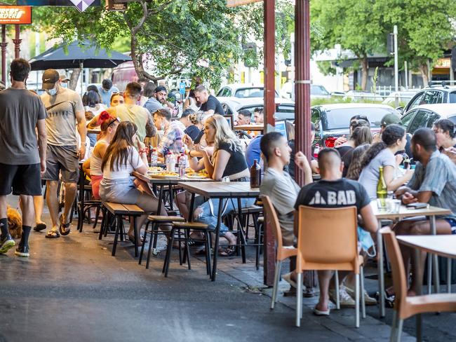 More than a quarter of young Aussies make restaurant bookings at least five times a month. Picture: Jake Nowakowski