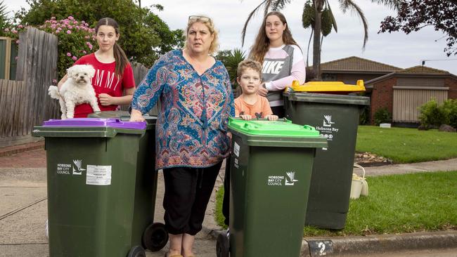 The Victorian government’s four-bin system was first announced under former premier Daniel Andrews in 2020. Picture: Tim Carrafa