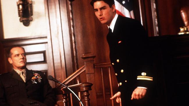 Actor Jack Nicholson and Tom Cruise in the 1992 film A Few Good Men. Picture: Supplied