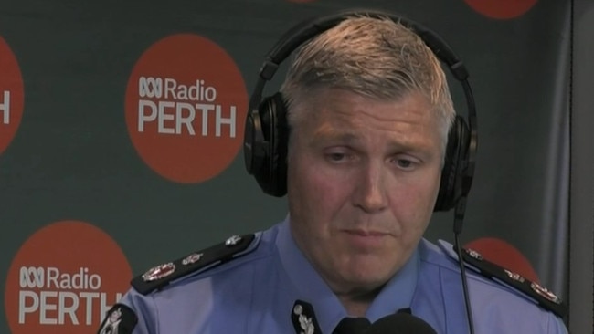 Police commissioner Col Blanch. Photo: Channel 7