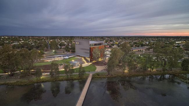 The new Shepparton Art Museum is intended to be a beacon in a flat landscape. Picture: John Gollings Photography