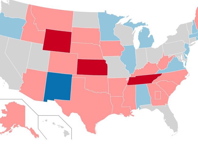 Map of US states where senators are up for reelection in 2020. Picture: Wikimedia Commons.