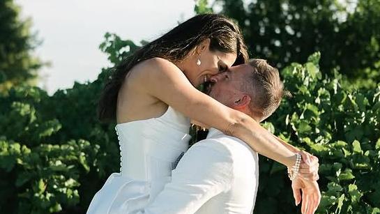 Stephanie Rice has tied the knot with Pastor and father of three Mark Lassey at Sandalford Wines in Western Australia this week. Pic: Instagram.