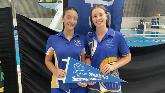 The Loreto School swimming captains had plenty to smile about.