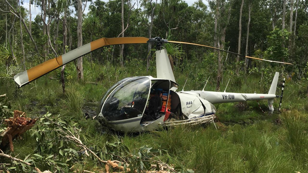 The helicopter carrying Chris 'Willow' Wilson crashed in remote West Arnhem Land in February last year.