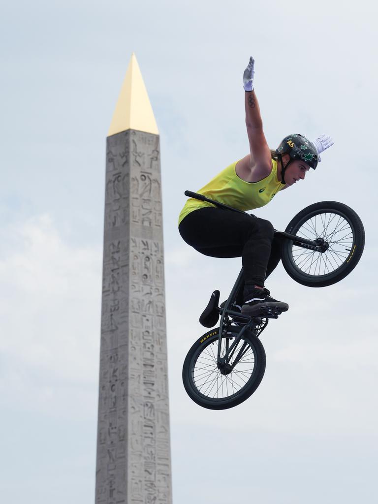 Natalya Diehm threw everything at the BMX freestyle women's park Final on day five and came away with third place. Picture: Tim de Waele/Getty Images