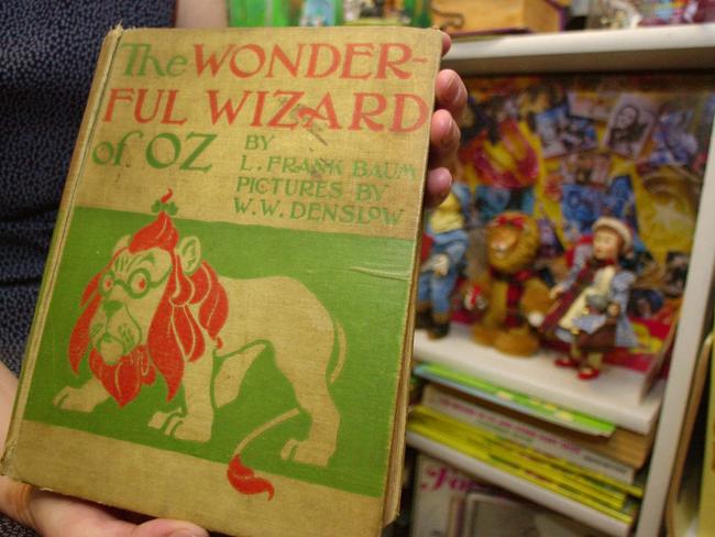 A first-edition volume of The Wonderful Wizard of Oz, which was first published May 17, 1900. Picture: AP