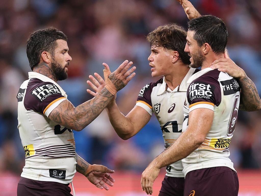 The Broncos were electric. Picture: Cameron Spencer/Getty Images