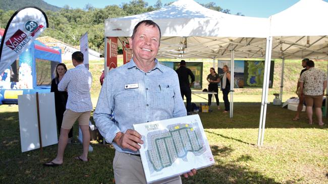 Udo Jattke of RE/MAX Cairns at the release of residential lots in the Sugarworld Estate. Picture: Peter Carruthers