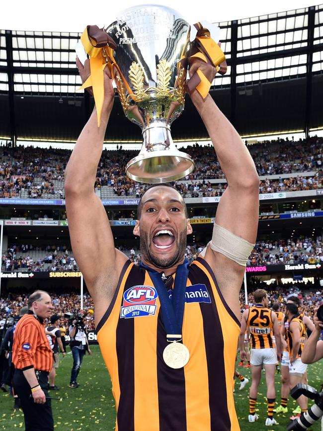 And this bloke Josh Gibson played a big part in the Eagles’ demise. Picture: AAP