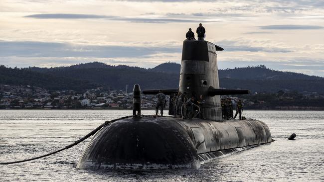 The Australian government has committed to nuclear submarines but it will take at least 15 years for this to become a reality. Picture: Getty Images