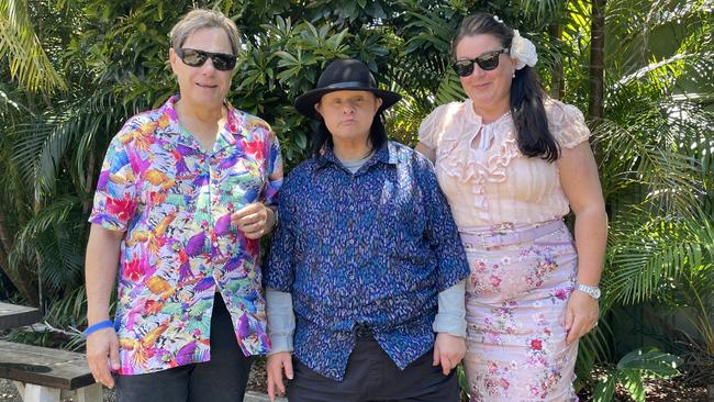 Melbourne Cup in Port Macquarie: Manny Mathis, Burt Atkinson and Jenny Duckworth out to lunch at Settlers Inn.