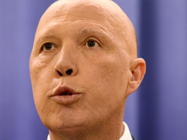 CANBERRA, AUSTRALIA - NewsWire Photos - May 30 2022: New Liberal Party leader Peter Dutton during a press conference after the Liberal Party Room Meeting  at Parliament House in Canberra. Picture: NCA NewsWire / Tracey Nearmy