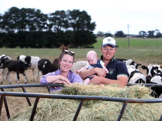 Farmer of the Year finalists, Dairy, Clint Theodore & Brooke Lane, Alvie,    Picture Yuri Kouzmin