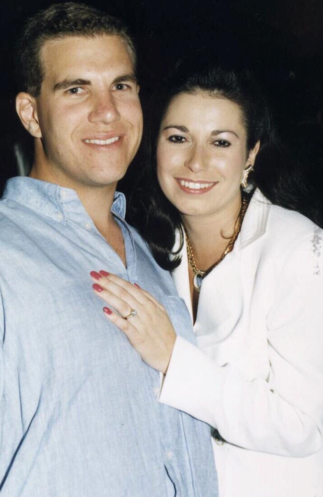 Matthew Perrin and wife Nicole in 1996.