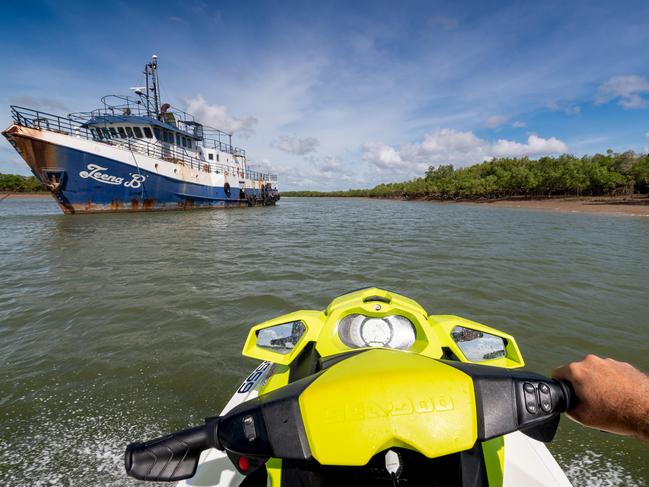 00Seven Jet Ski Adventures have loved the injection of local tourists through the latest round of tourism vouchers offered by the Northern Territory Government. They offer guided tours around the Darwin Harbour. Picture: Che Chorley