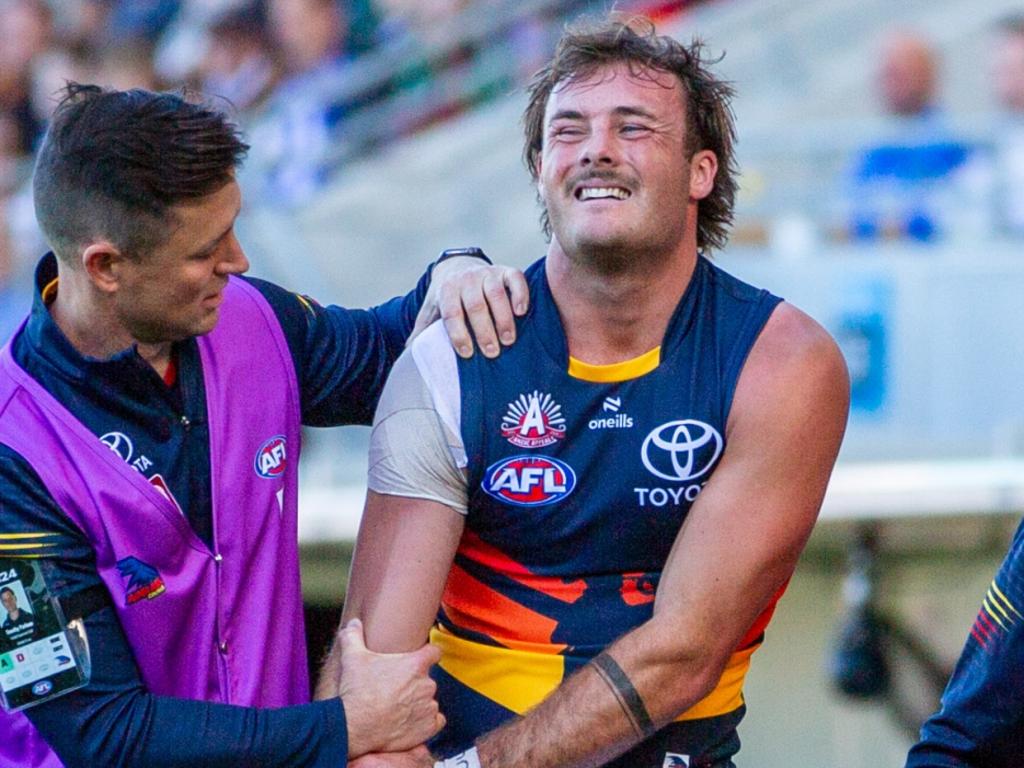 Pedlar missed the Crows’ Showdown win. (Photo by Linda Higginson/AFL Photos via Getty Images)