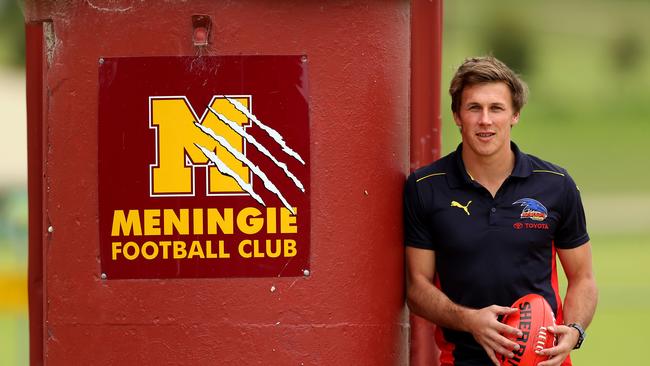 Former Crows midfielder Brodie Martin returns to his home town of Meningie. Picture: Tait Schmaal