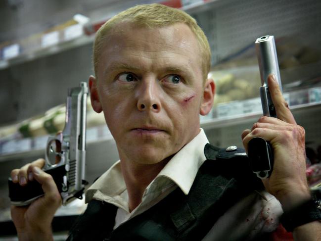 14/03/2007. Actor Simon Pegg as DC Nick Angel in scene from the film Hot Fuzz.