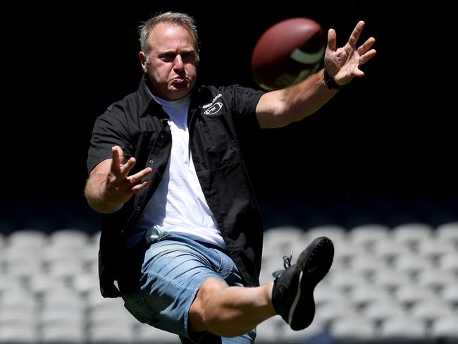 Saverio Rocca (pictured) chased down and stopped a shoplifter in Melbourne’s north. (Photo by Jonathan DiMaggio/AFL Photos/via Getty Images )