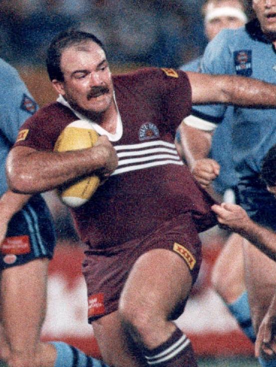 Martin Bella in action for Queensland.