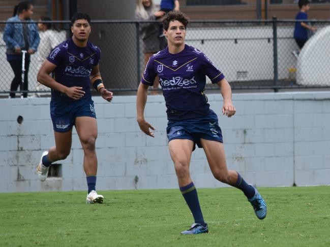 Storm SG Ball fullback Hugo Peel is also a member of the Melbourne Rebels Academy. Picture: Sean Teuma