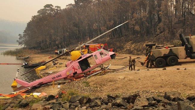 Ben Boyd Dam, where a water-bombing helicopter was forced to ditch during the bushfires, is one of the catchment areas at risk of contamination. Picture: Bega Valley Shire Council