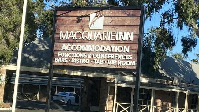 The Macquarie Inn at Dubbo where police caught Justin Lane with drugs.