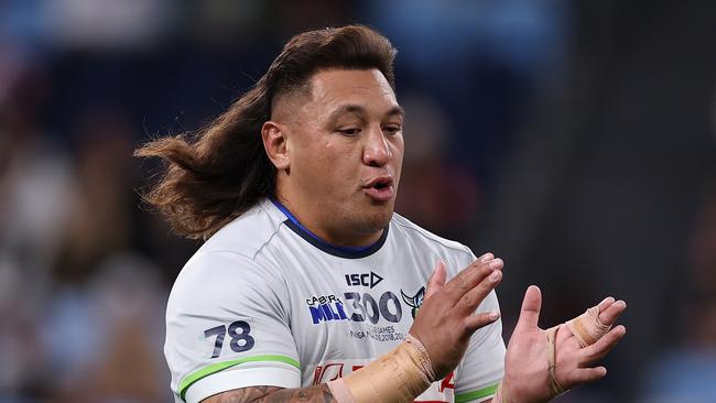 Josh Papalii of the Raiders is Alex Leapai’s uncle. (Photo by Cameron Spencer/Getty Images)