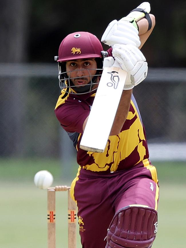 Ejaaz Alavi in action for Fitzroy Doncaster. Picture: George Sal