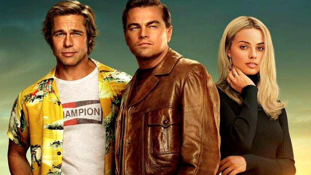 Once Upon a Time in Hollywood stars Brad Pitt, Leonardo DiCaprio and Margot Robbie.