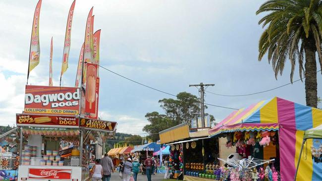 Sideshow Alley at the North Coast National. Photo Cathy Adams / The Northern Star. Picture: Cathy Adams