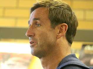 Rugby League Immortal Andrew Johns visited South Grafton High School on Monday to talk about his experience growing up with mental health issues. Picture: South Grafton High School