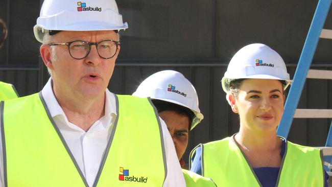 Prime Minister Anthony Albanese and NT Chief Minister Lia Finocchiaro Picture: Gera Kazakov