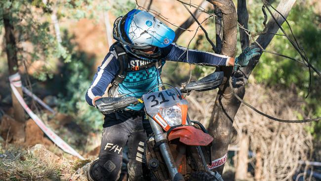 Ben Korn competes last year in an off-road event. Picture: Hard Enduro Racing Australia