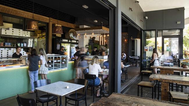 Bam Bam Bakehouse at Mermaid Beach is loved for its pastries. Picture: Mark Cranitch.