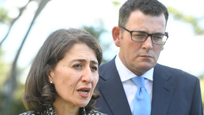 New South Wales Premier Gladys Berejiklian and Victorian Premier Daniel Andrews.