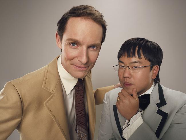 Chen with fellow comedian Guy Montgomery. Chen has already made waves in the Australian comedy scene but has tried his hand at cracking the American market.