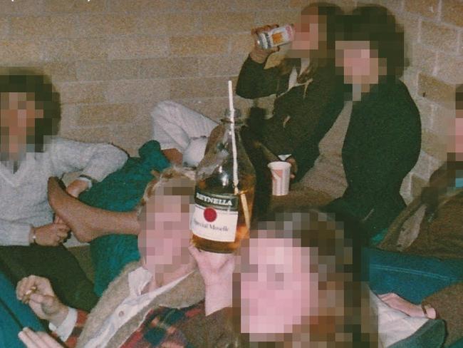 Port Macquarie High School students drinking at an excursion in the early 1980s.