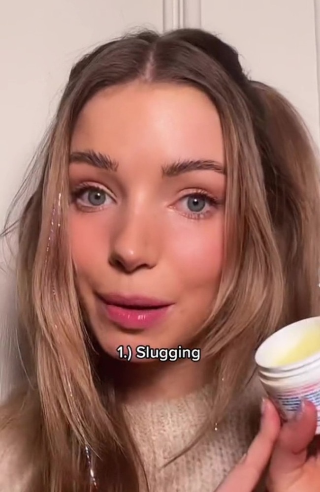 Isabelle Lux, 30, has revealed the trick she uses to keep her skin looking ‘young’. Picture: TikTok/isabelle.lux