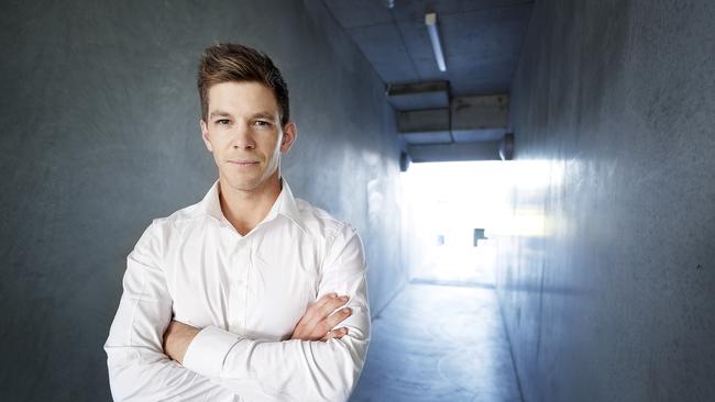 Australian test cricket team captain Tim Paine in Hobart. Picture: RICHARD JUPE