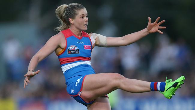 Katie Brennan managed only two games in the first AFLW season before injury struck. Picture: Wayne Ludbey