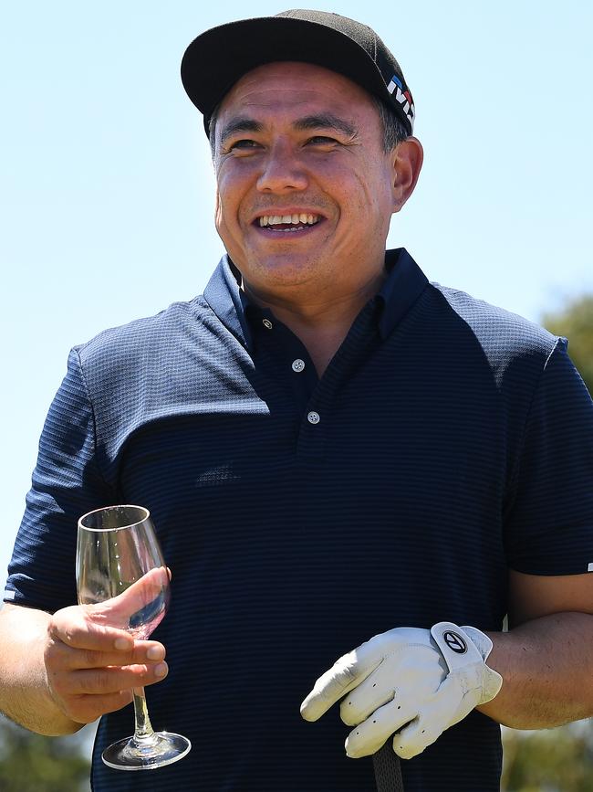 When he isn’t working, Sam Pang is often found on the golf course. Picture: Julian Smith