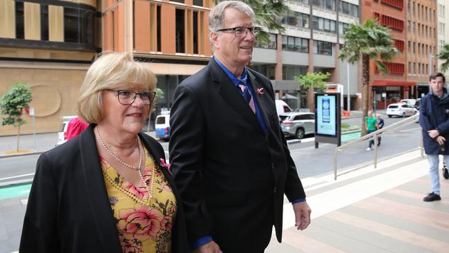 Greg Simms with wife Merilyn. Picture: Britta Campion