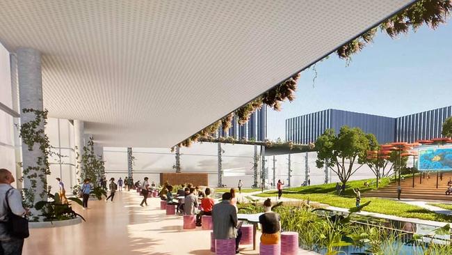 An early artist impression of what James Cook University's Far North Queensland Health and Innovation Precinct could look like as part of the Cairns University Hospital upgrade. Picture: Supplied