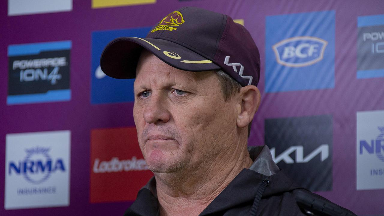 Brisbane Broncos head coach Kevin Walters talking to the media after a training session on Friday 2 September 2022. Picture: Jerad Williams