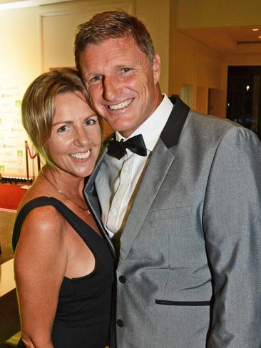 Jo and Trevor Hendy at Gold Coast Sports Awards dinner at QT Resort, Surfers Paradise. Picture: Regina King