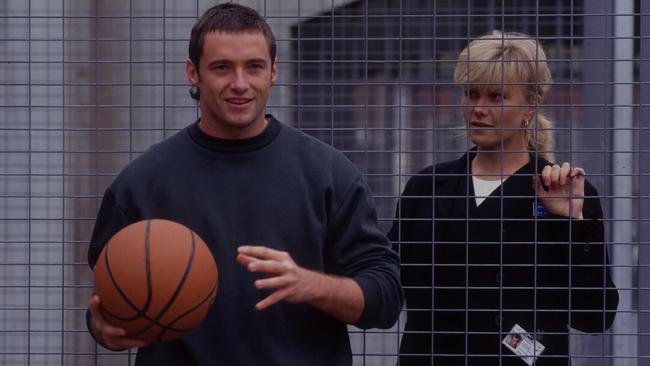 That hair ... Hugh Jackman and Deborra-Lee Furness met on the set of the TV Show Correlli in 1995 and she fell for him, despite the mullet.